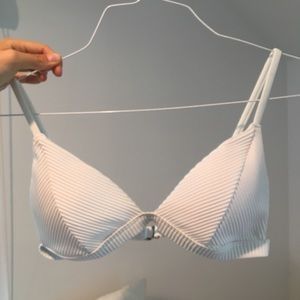 Hollister ribbed triangle bikini top